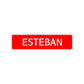 Esteban Street Sign Children Name Room Plate