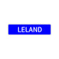 Leland Street Sign Children Name Room Plate