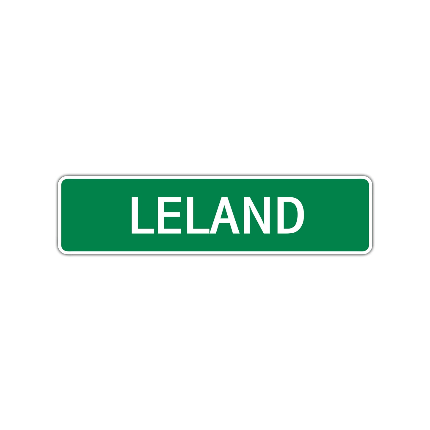Leland Street Sign Children Name Room Plate