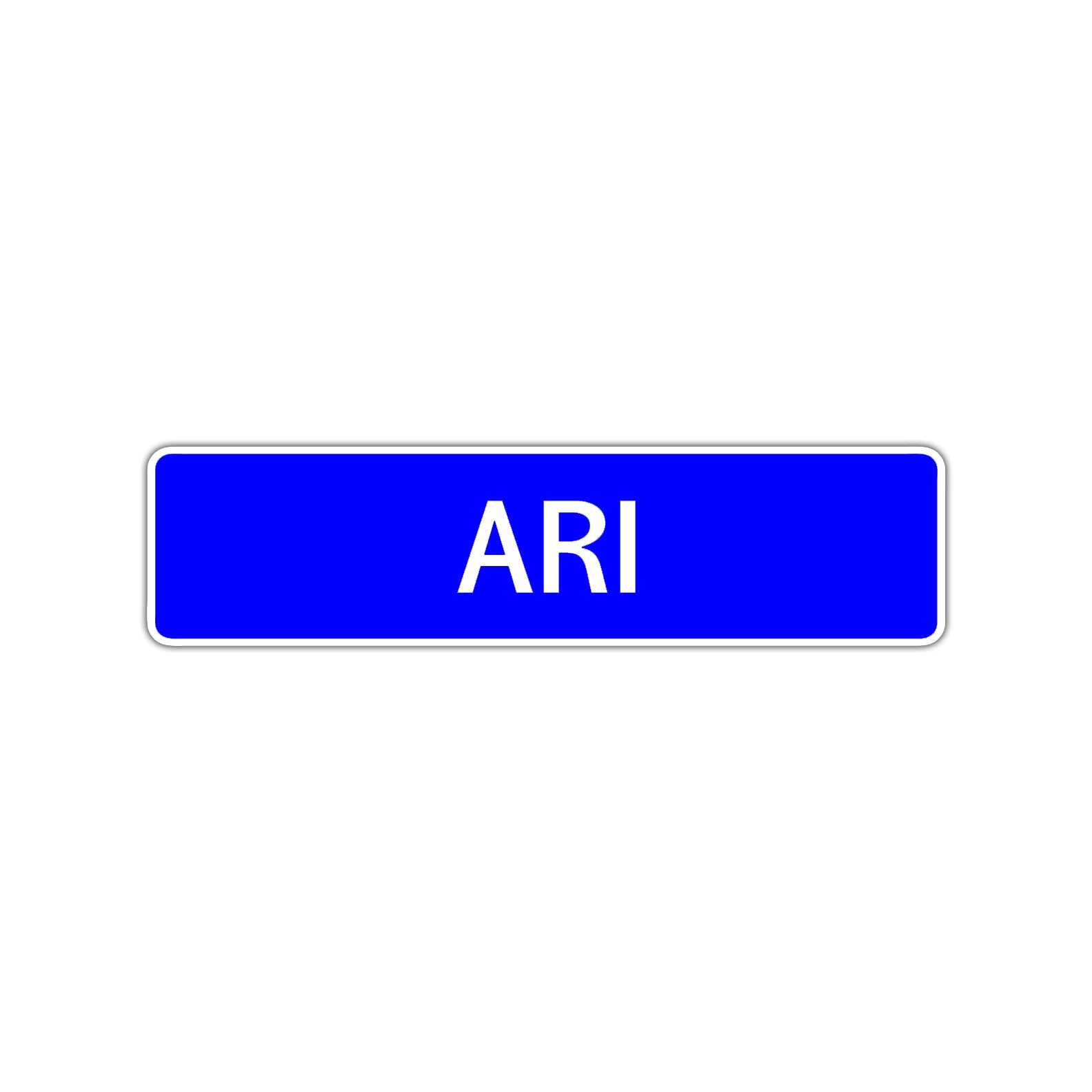 Ari Street Sign Children Name Room Plate
