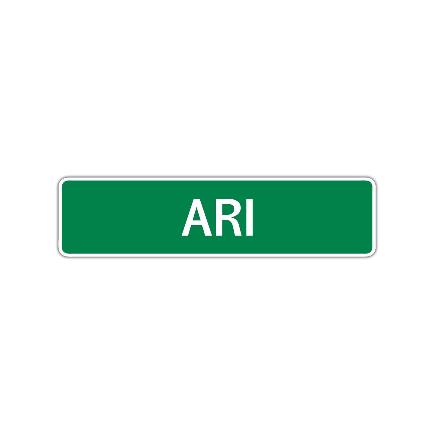 Ari Street Sign Children Name Room Plate