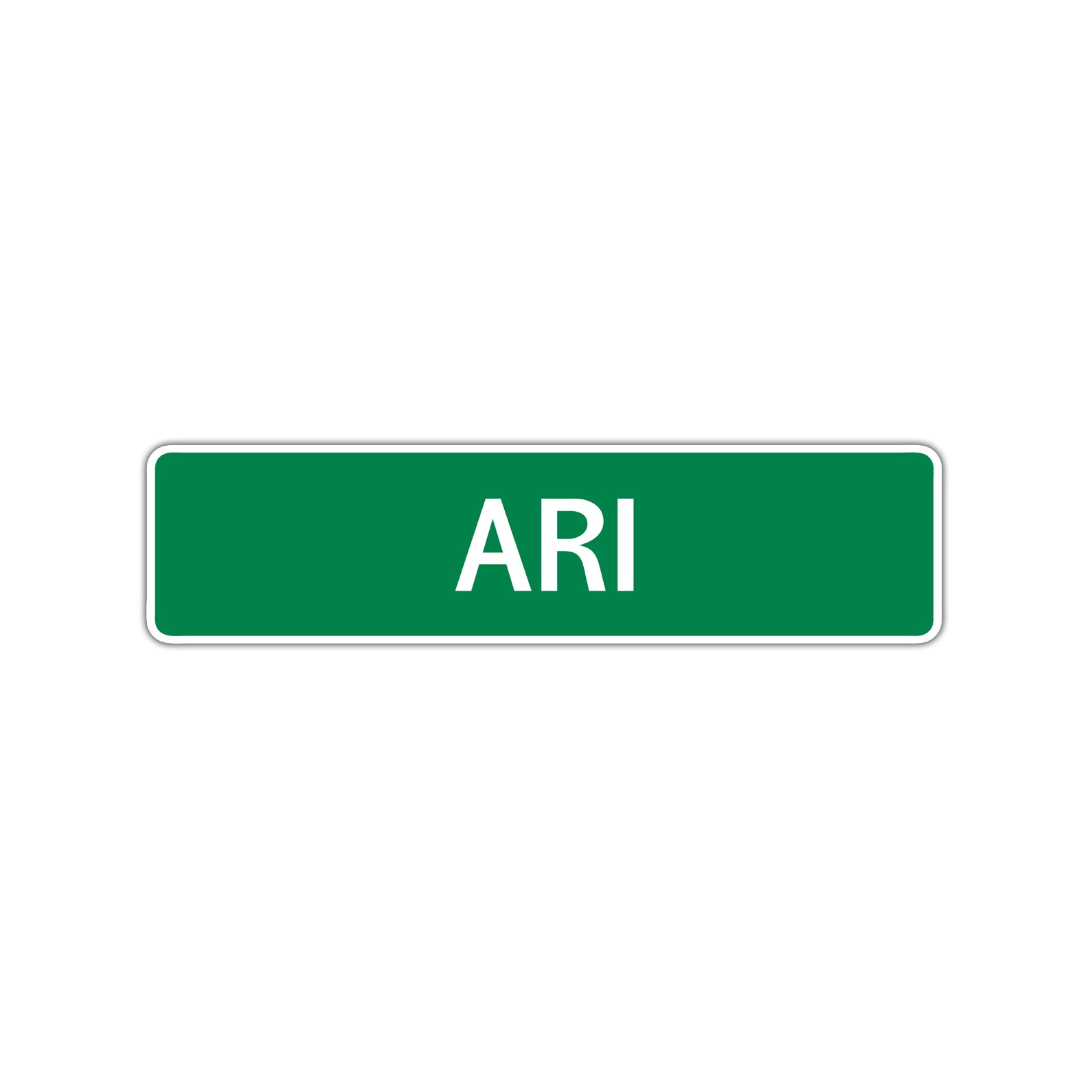 Ari Street Sign Children Name Room Plate
