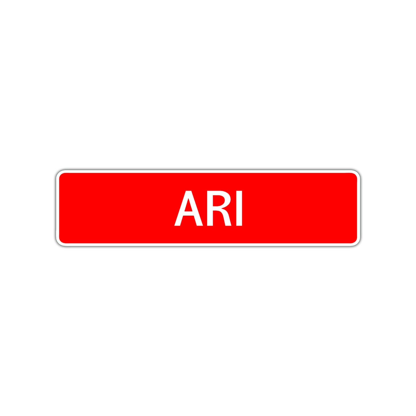 Ari Street Sign Children Name Room Plate