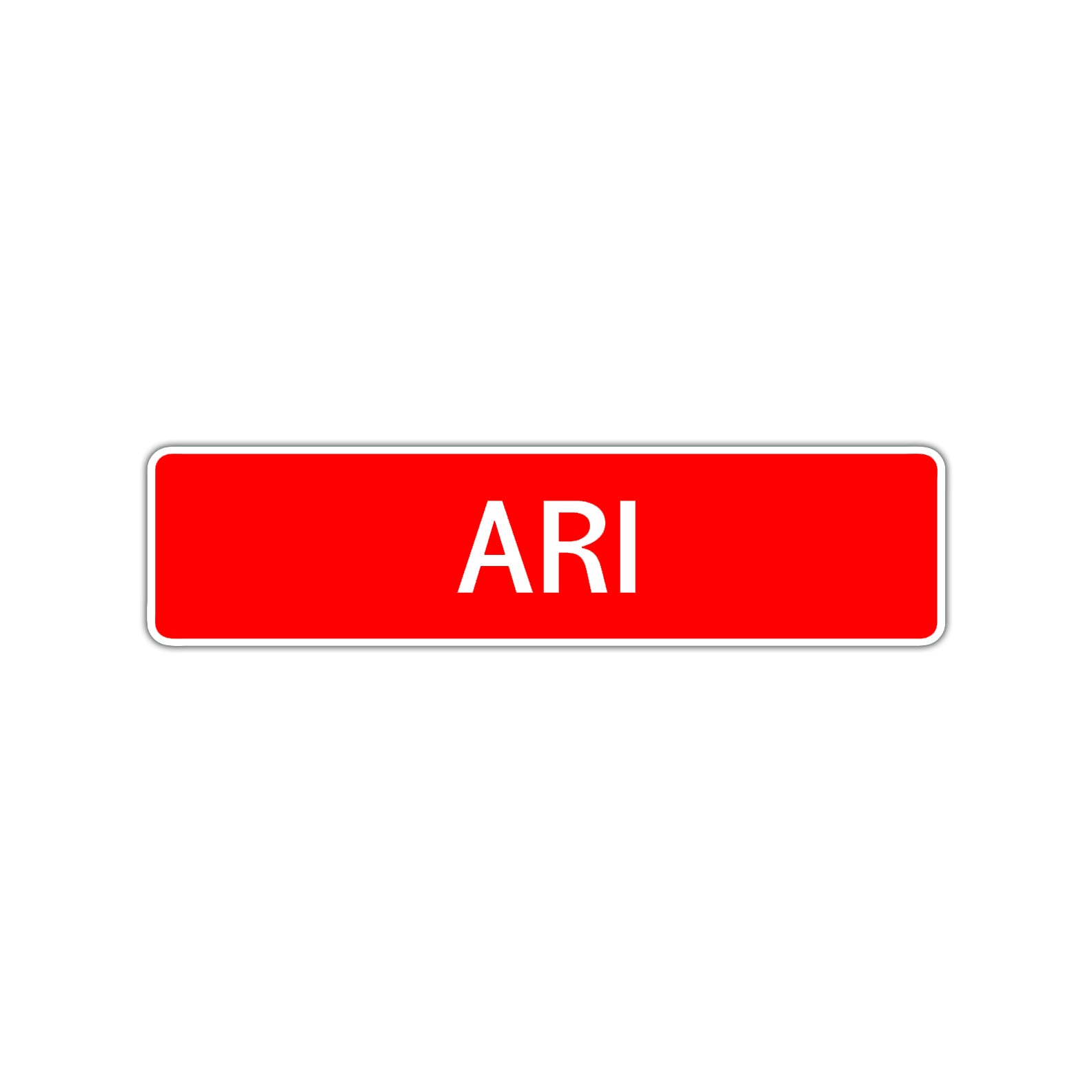 Ari Street Sign Children Name Room Plate