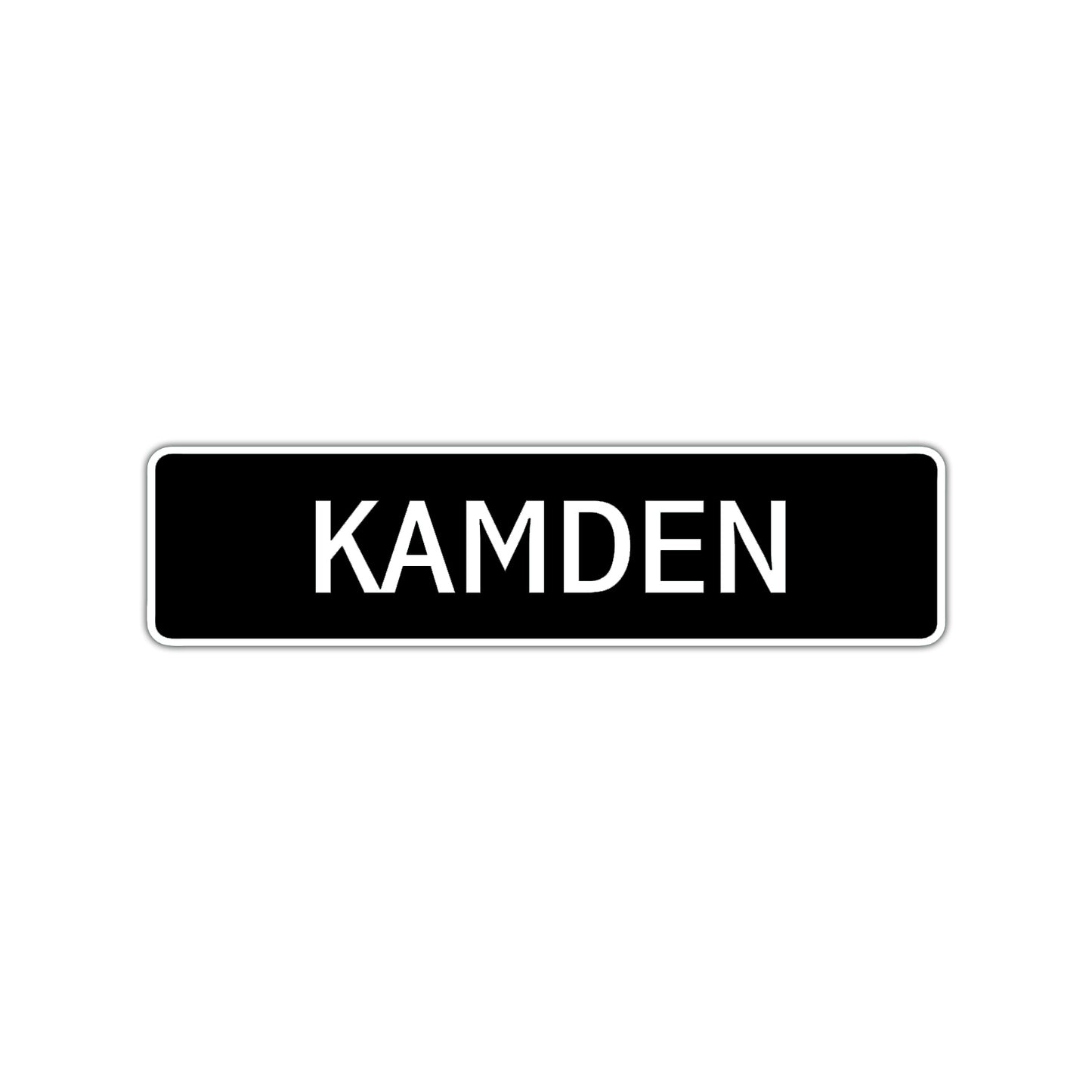 Kamden Street Sign Children Name Room Plate