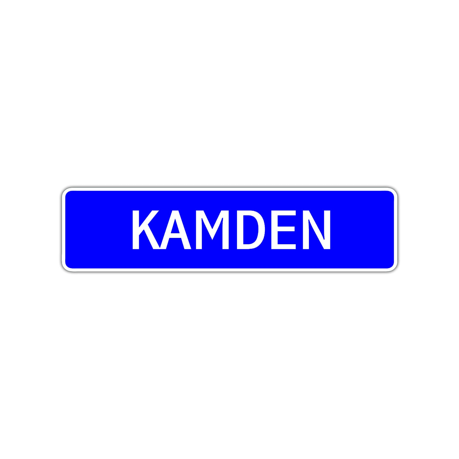 Kamden Street Sign Children Name Room Plate