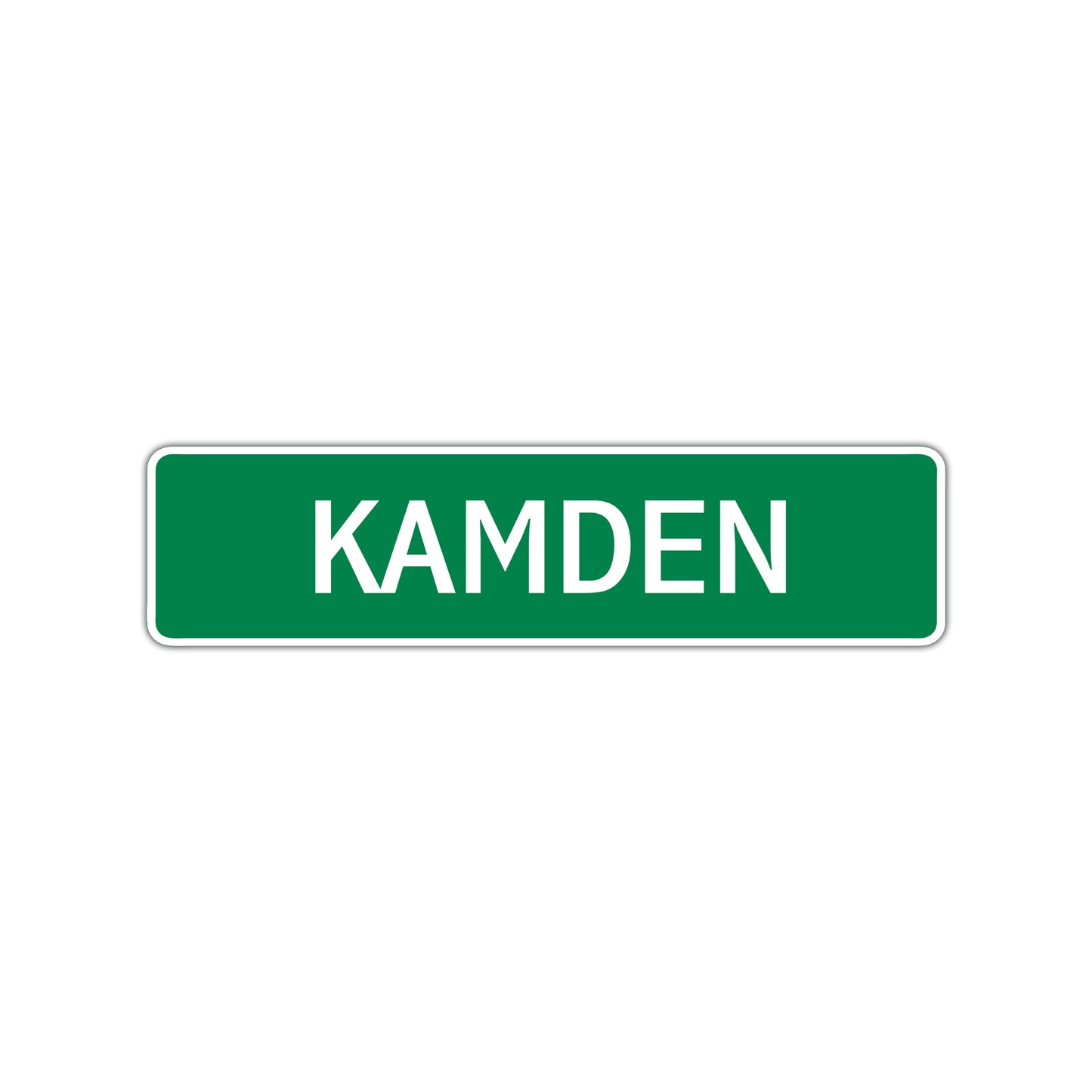 Kamden Street Sign Children Name Room Plate