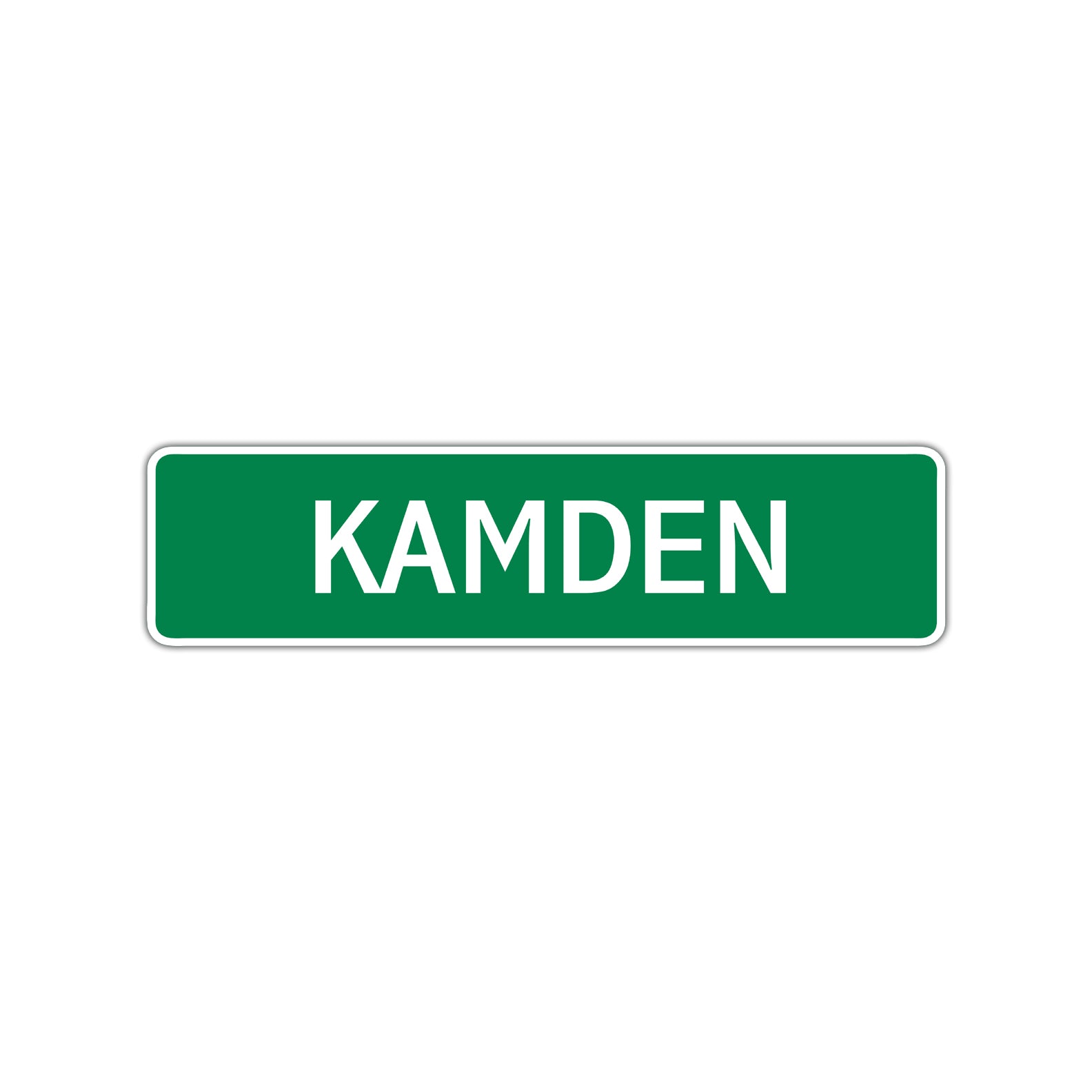 Kamden Street Sign Children Name Room Plate