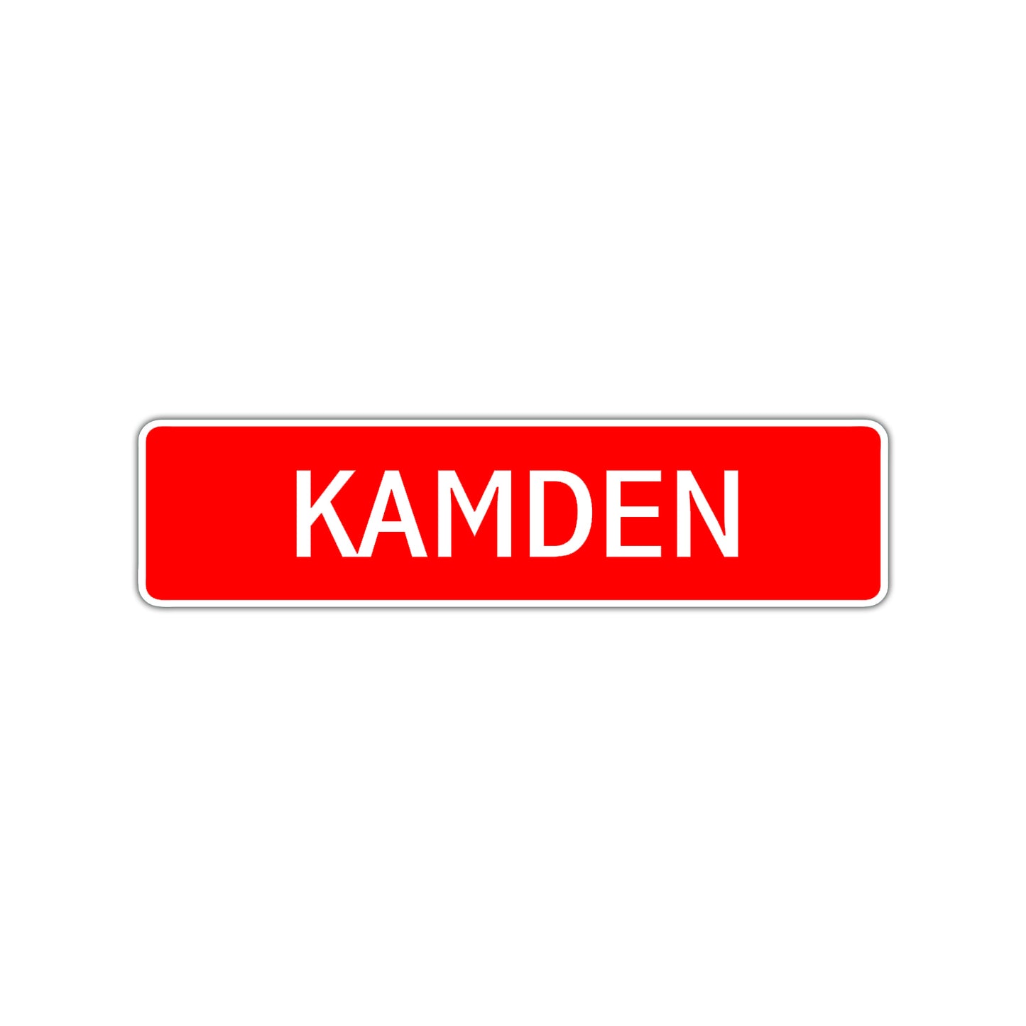Kamden Street Sign Children Name Room Plate