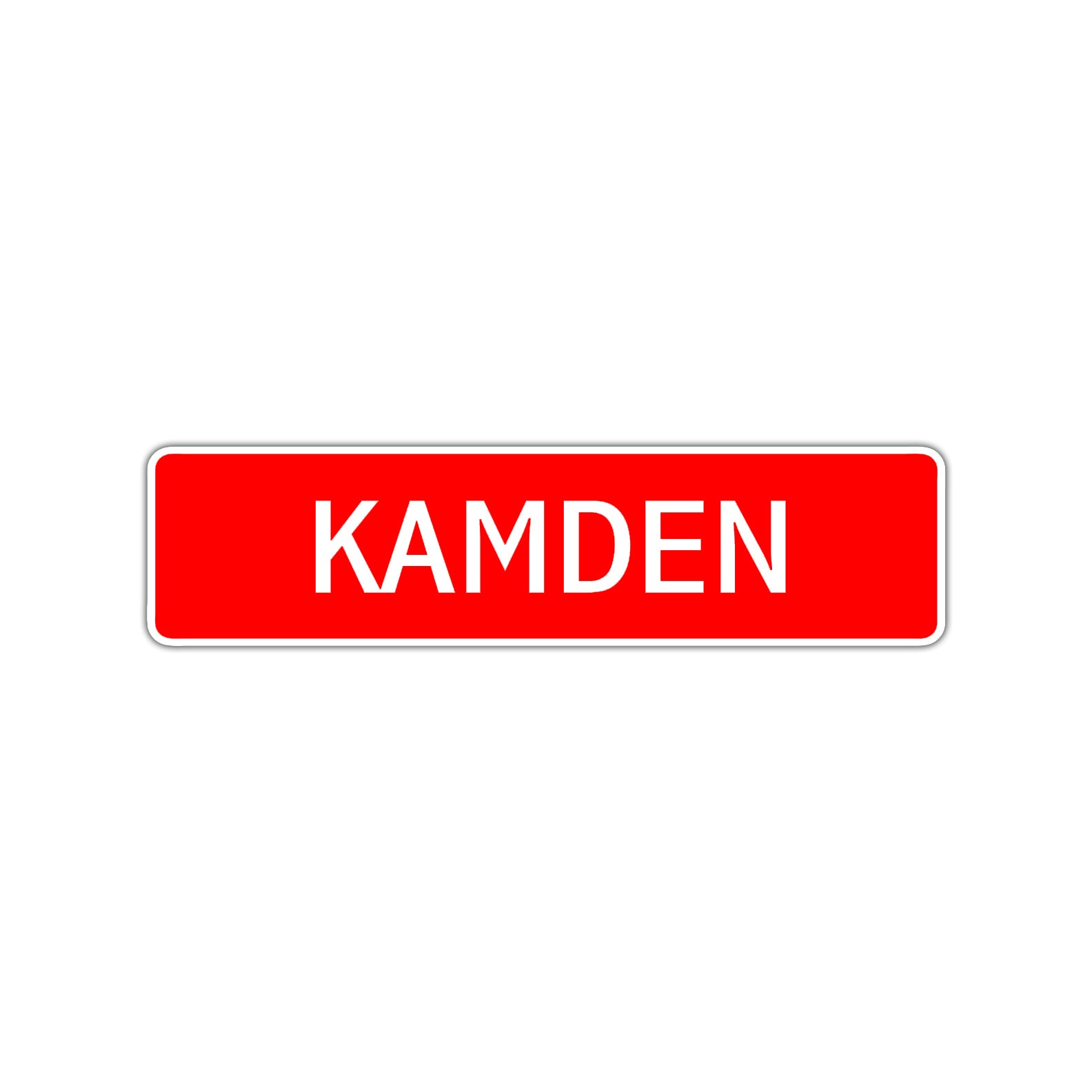 Kamden Street Sign Children Name Room Plate