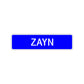 Zayn Street Sign Children Name Room Plate