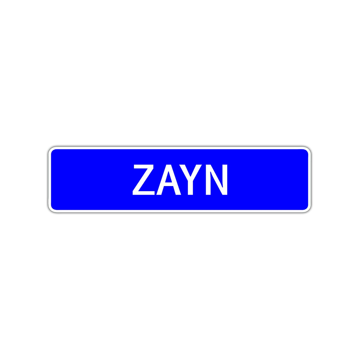 Zayn Street Sign Children Name Room Plate