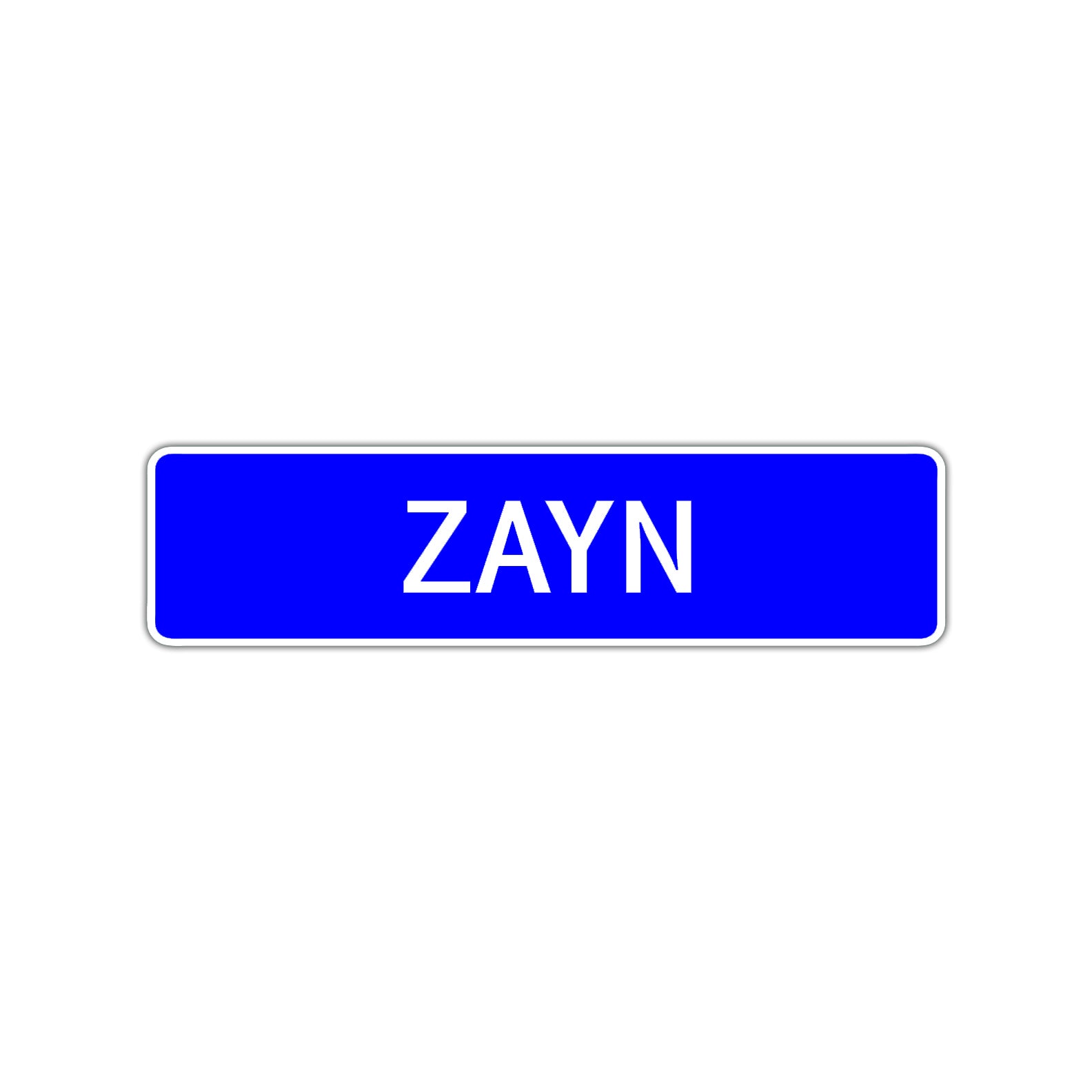Zayn Street Sign Children Name Room Plate