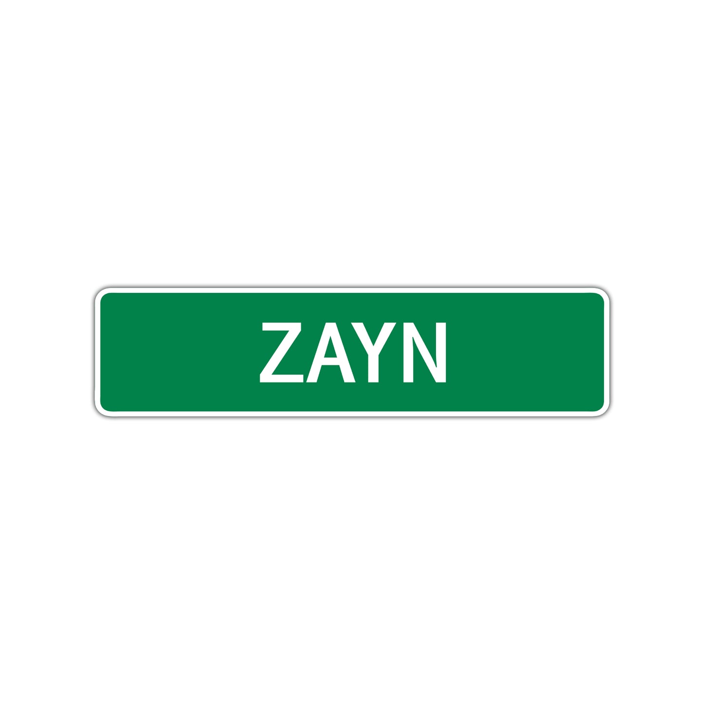 Zayn Street Sign Children Name Room Plate