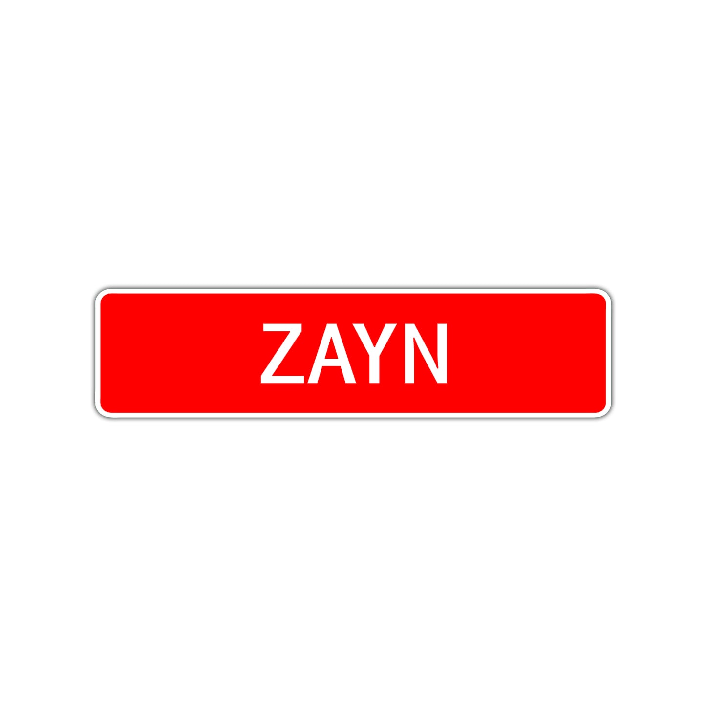 Zayn Street Sign Children Name Room Plate