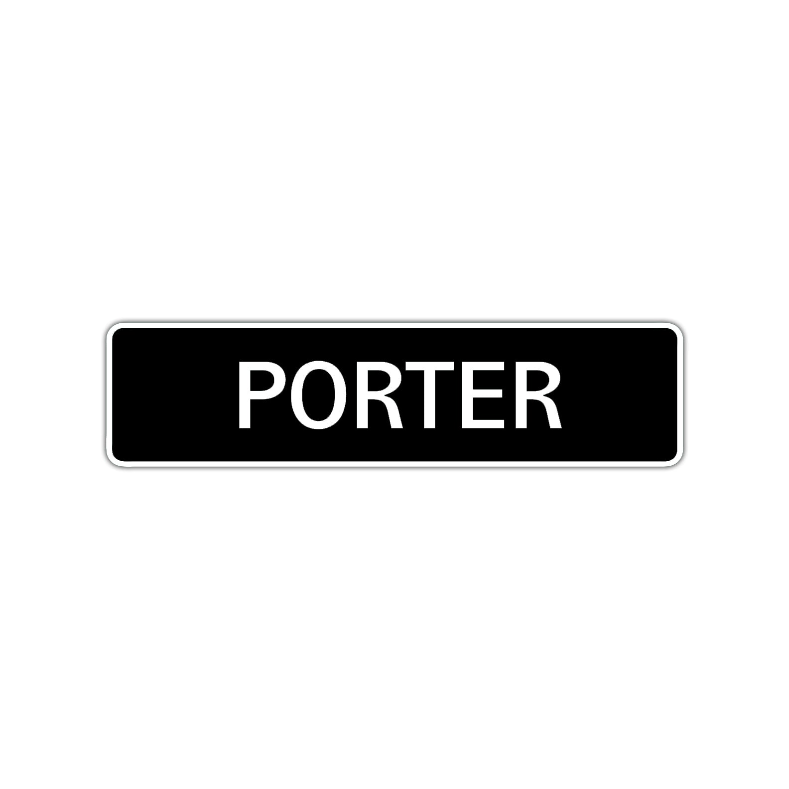 Porter Street Sign Children Name Room Plate
