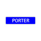 Porter Street Sign Children Name Room Plate