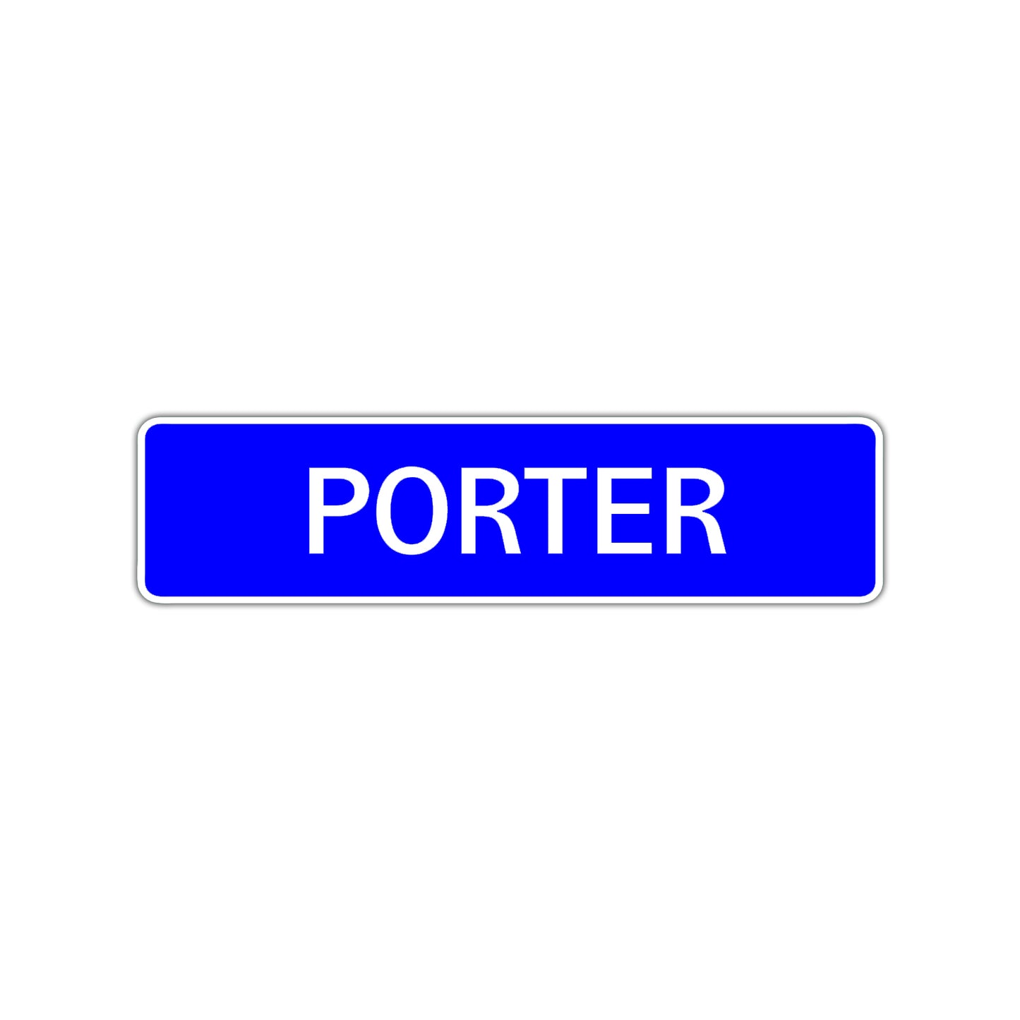 Porter Street Sign Children Name Room Plate