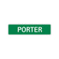 Porter Street Sign Children Name Room Plate