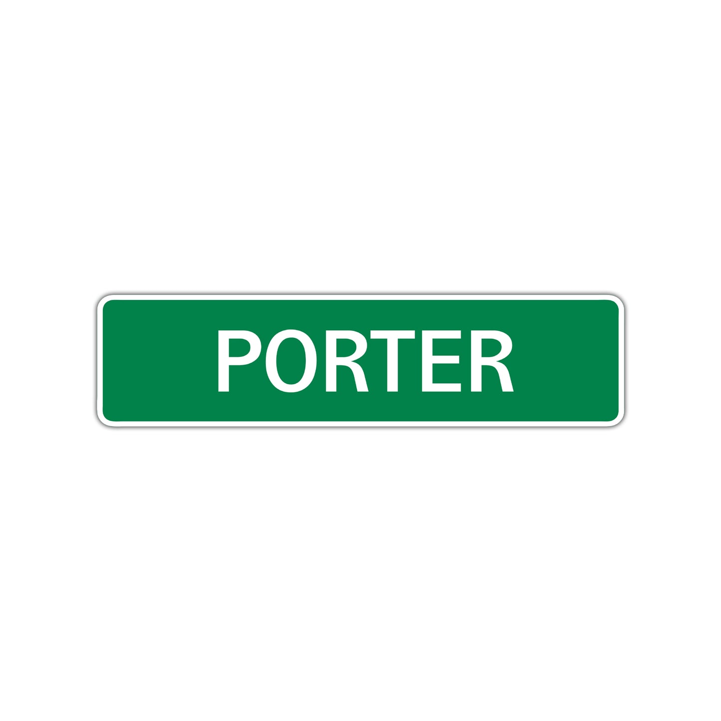 Porter Street Sign Children Name Room Plate