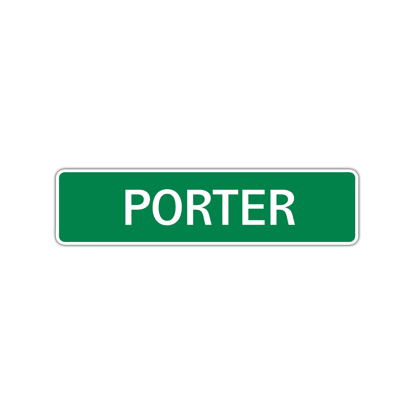 Porter Street Sign Children Name Room Plate