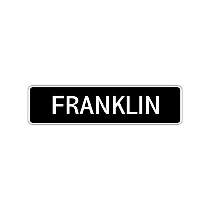 Franklin Street Sign Children Name Room Plate