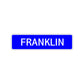 Franklin Street Sign Children Name Room Plate