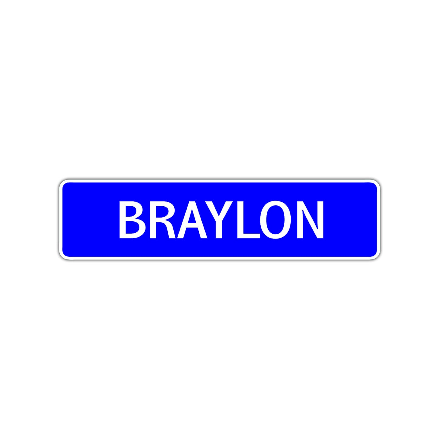 Braylon Street Sign Children Name Room Plate
