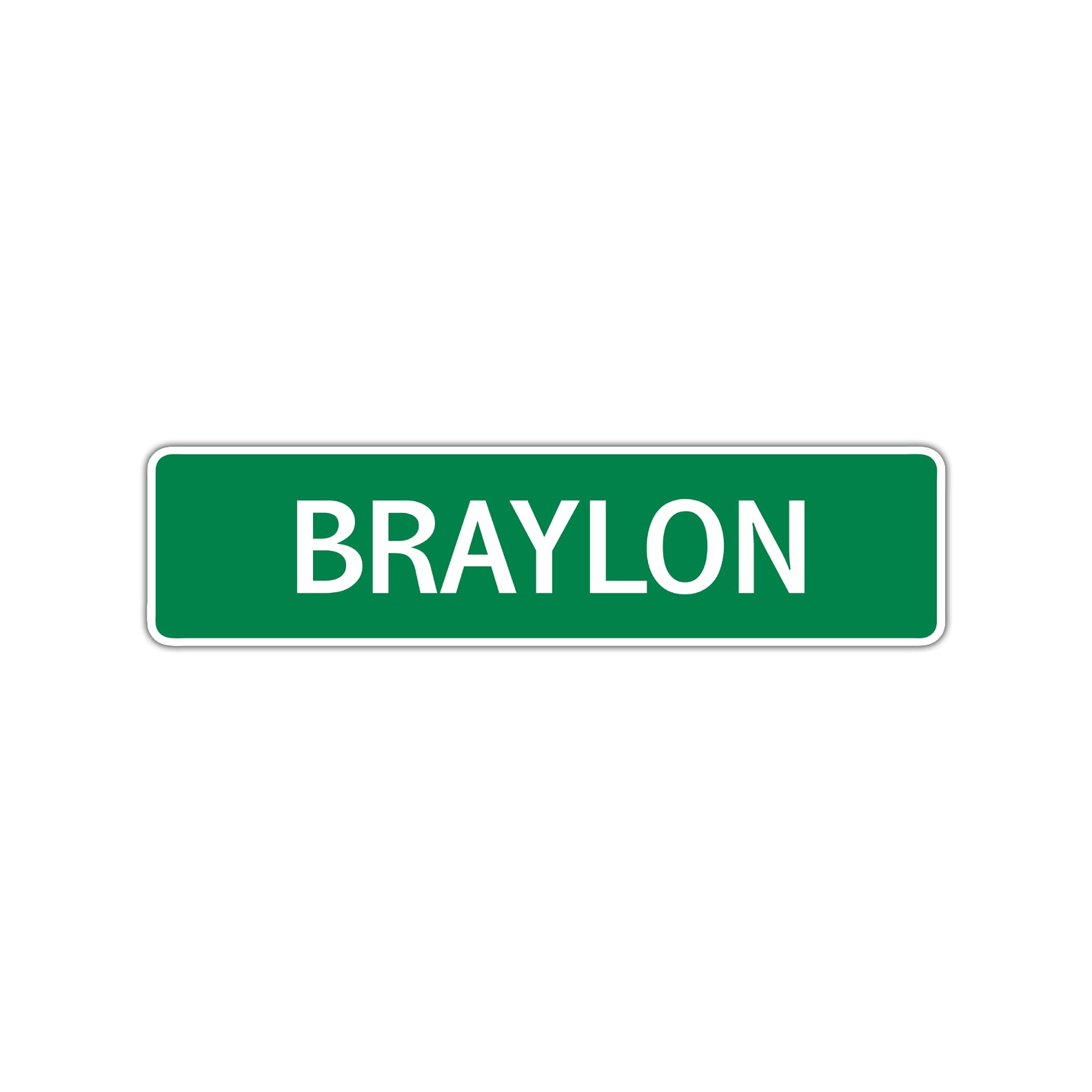 Braylon Street Sign Children Name Room Plate