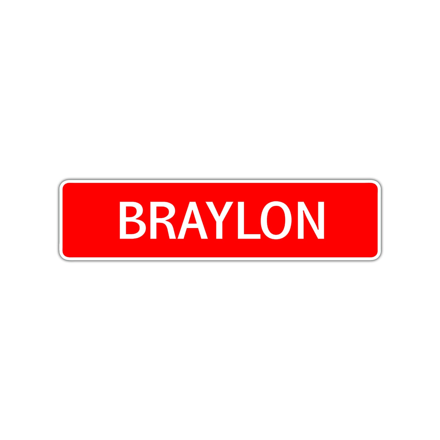 Braylon Street Sign Children Name Room Plate