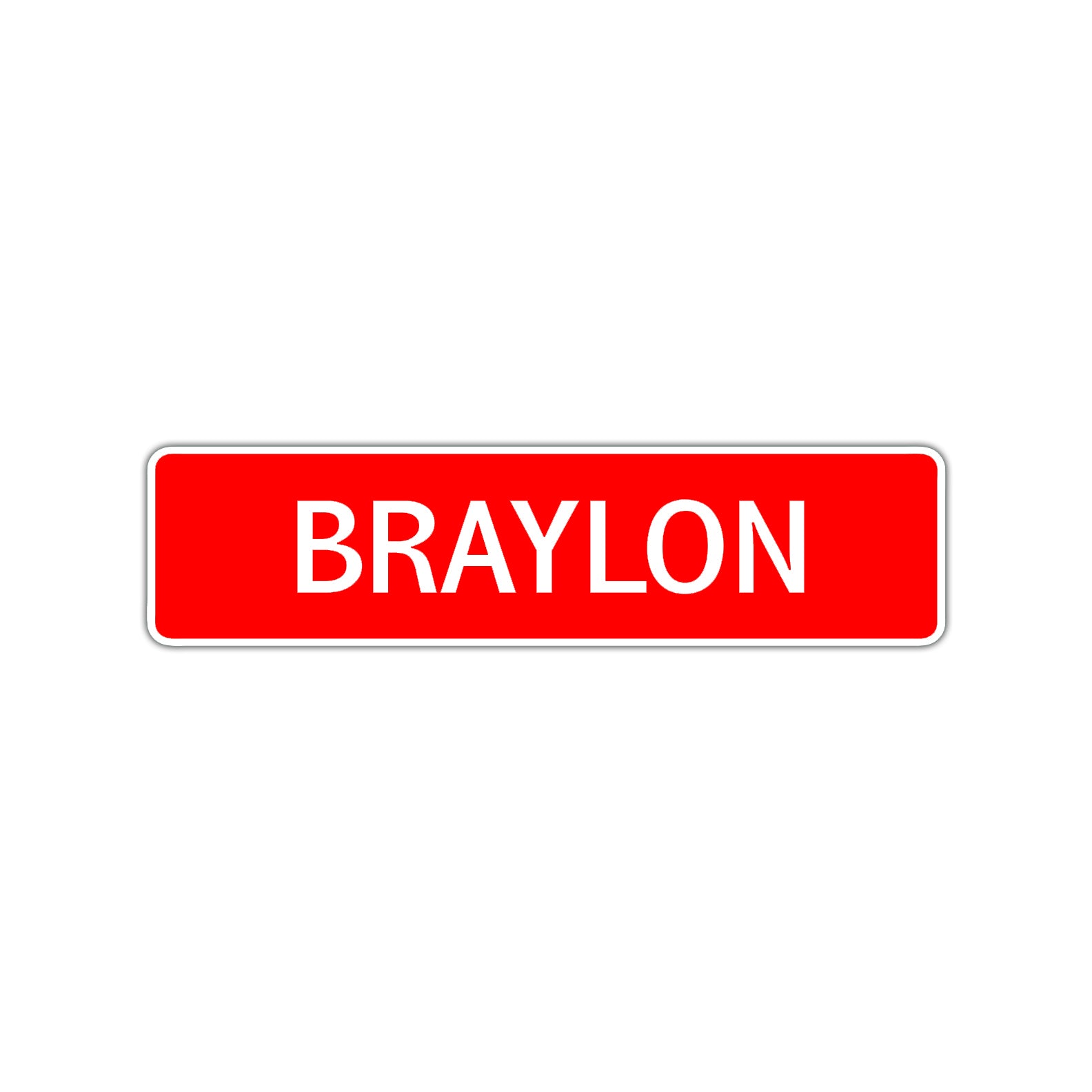 Braylon Street Sign Children Name Room Plate