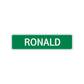 Ronald Street Sign Children Name Room Plate