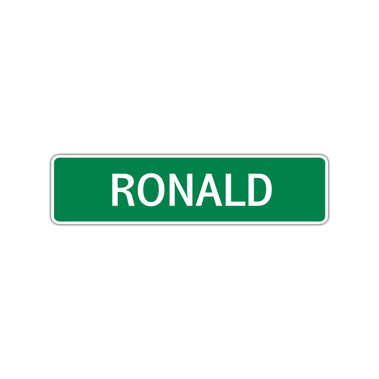 Ronald Street Sign Children Name Room Plate - Sign Fever