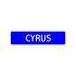 Cyrus Street Sign Children Name Room Plate