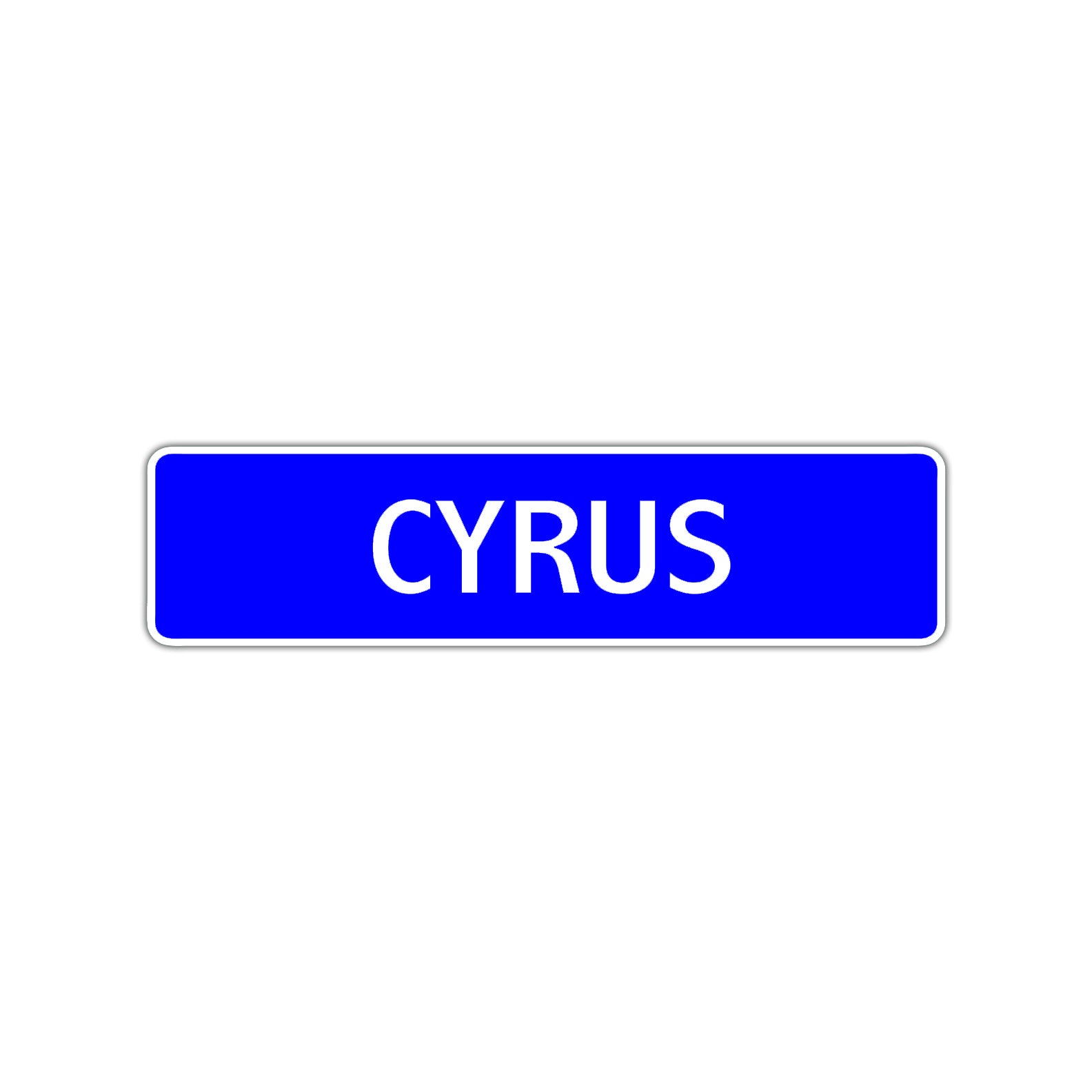 Cyrus Street Sign Children Name Room Plate