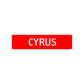 Cyrus Street Sign Children Name Room Plate