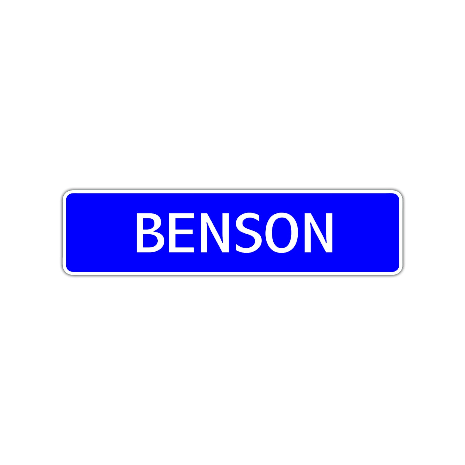 Benson Street Sign Children Name Room Plate