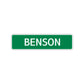 Benson Street Sign Children Name Room Plate