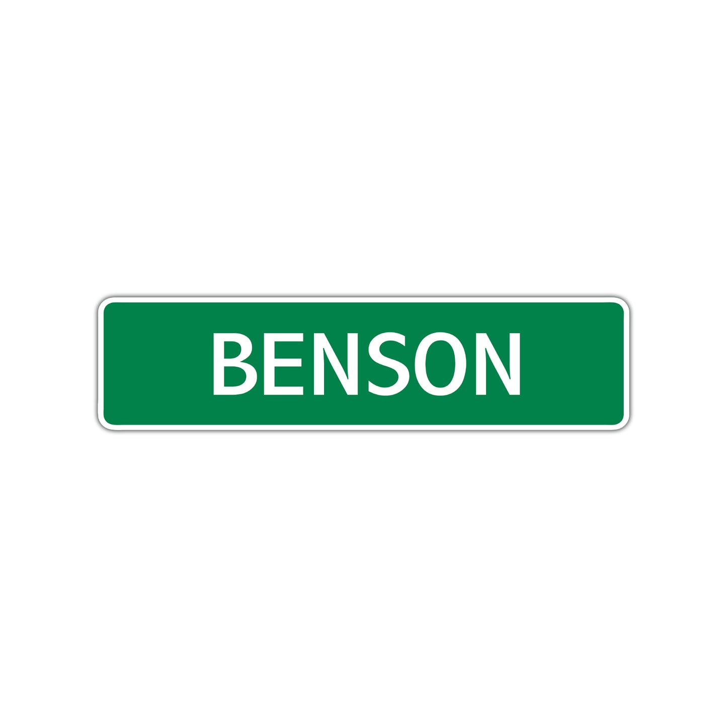 Benson Street Sign Children Name Room Plate