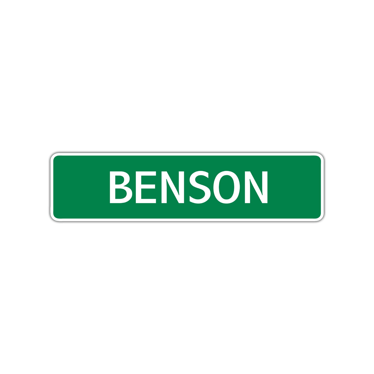 Benson Street Sign Children Name Room Plate
