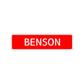 Benson Street Sign Children Name Room Plate