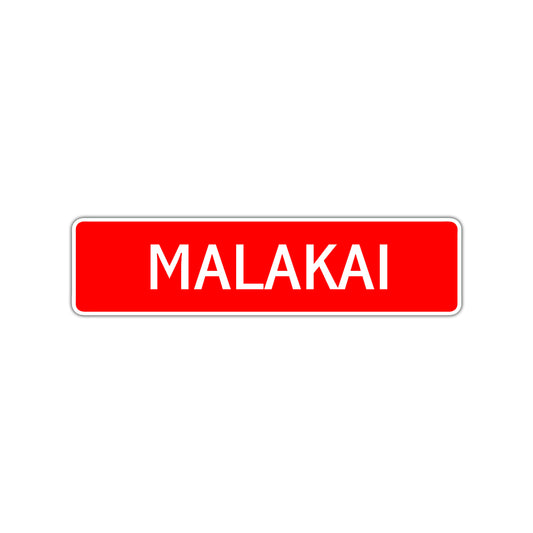 Malakai Street Sign Children Name Room Plate
