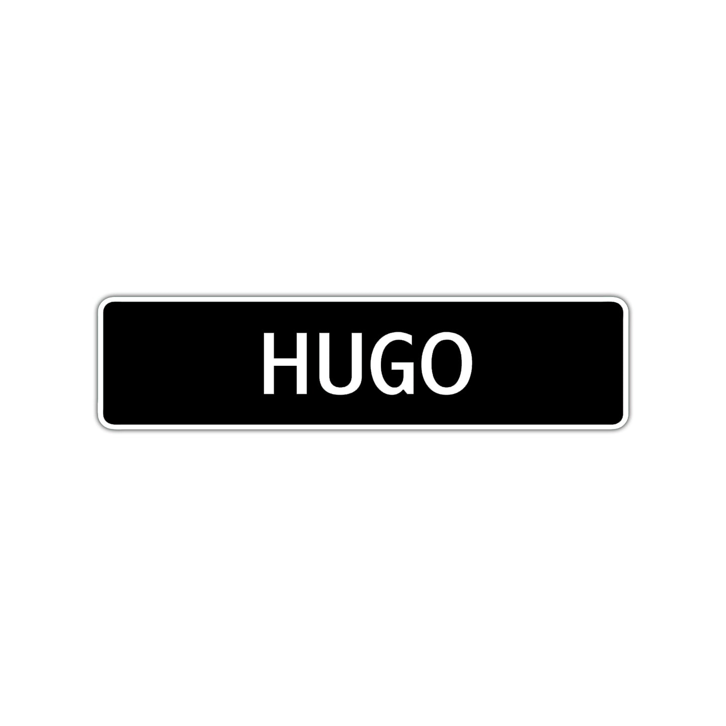 Hugo Street Sign Children Name Room Plate