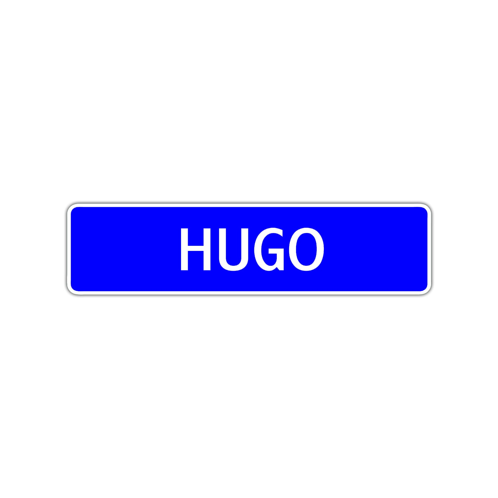 Hugo Street Sign Children Name Room Plate
