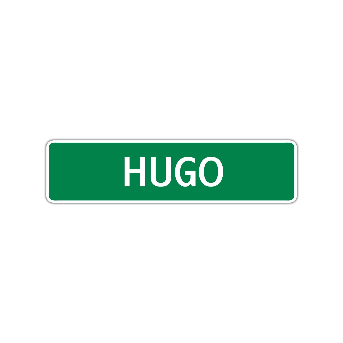Hugo Street Sign Children Name Room Plate