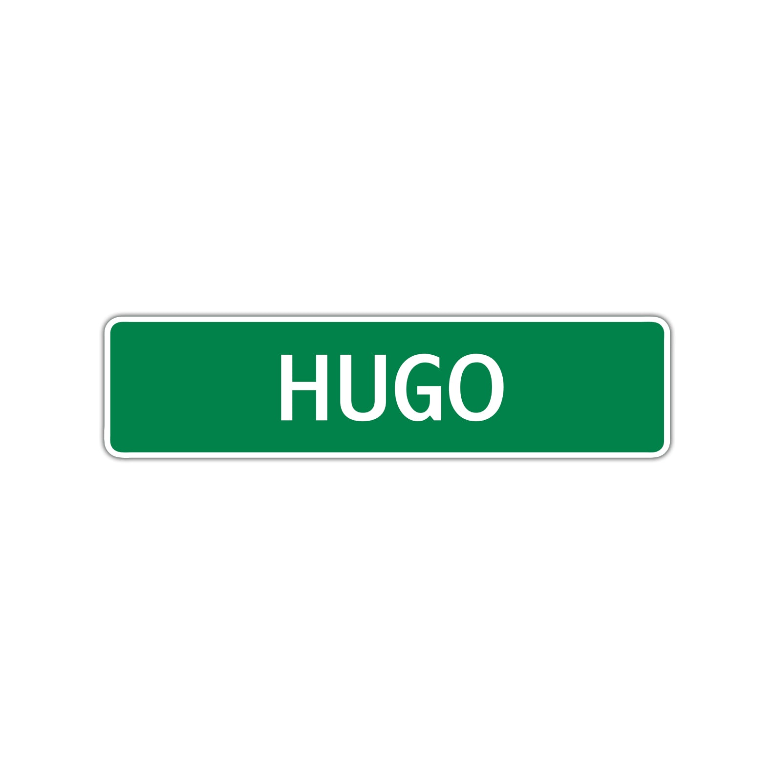 Hugo Street Sign Children Name Room Plate