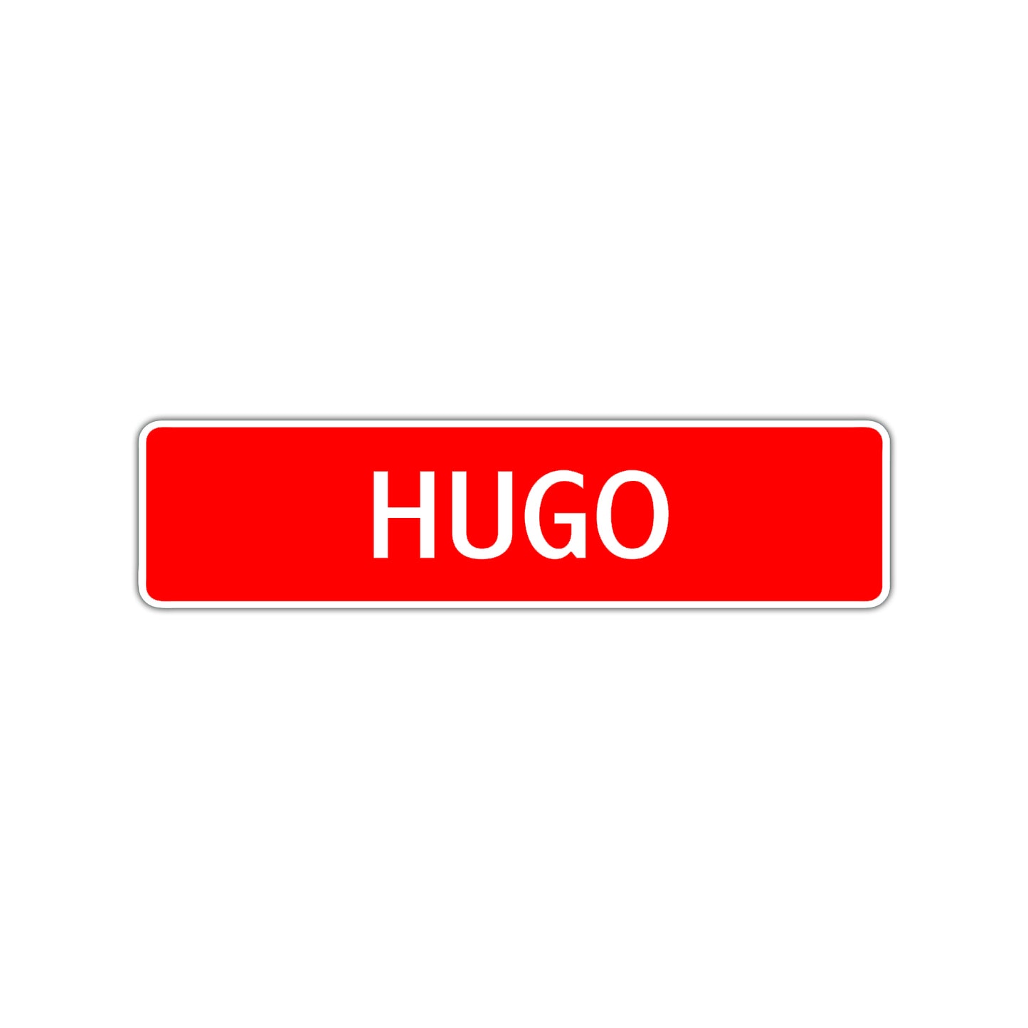 Hugo Street Sign Children Name Room Plate