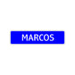 Marcos Street Sign Children Name Room Plate