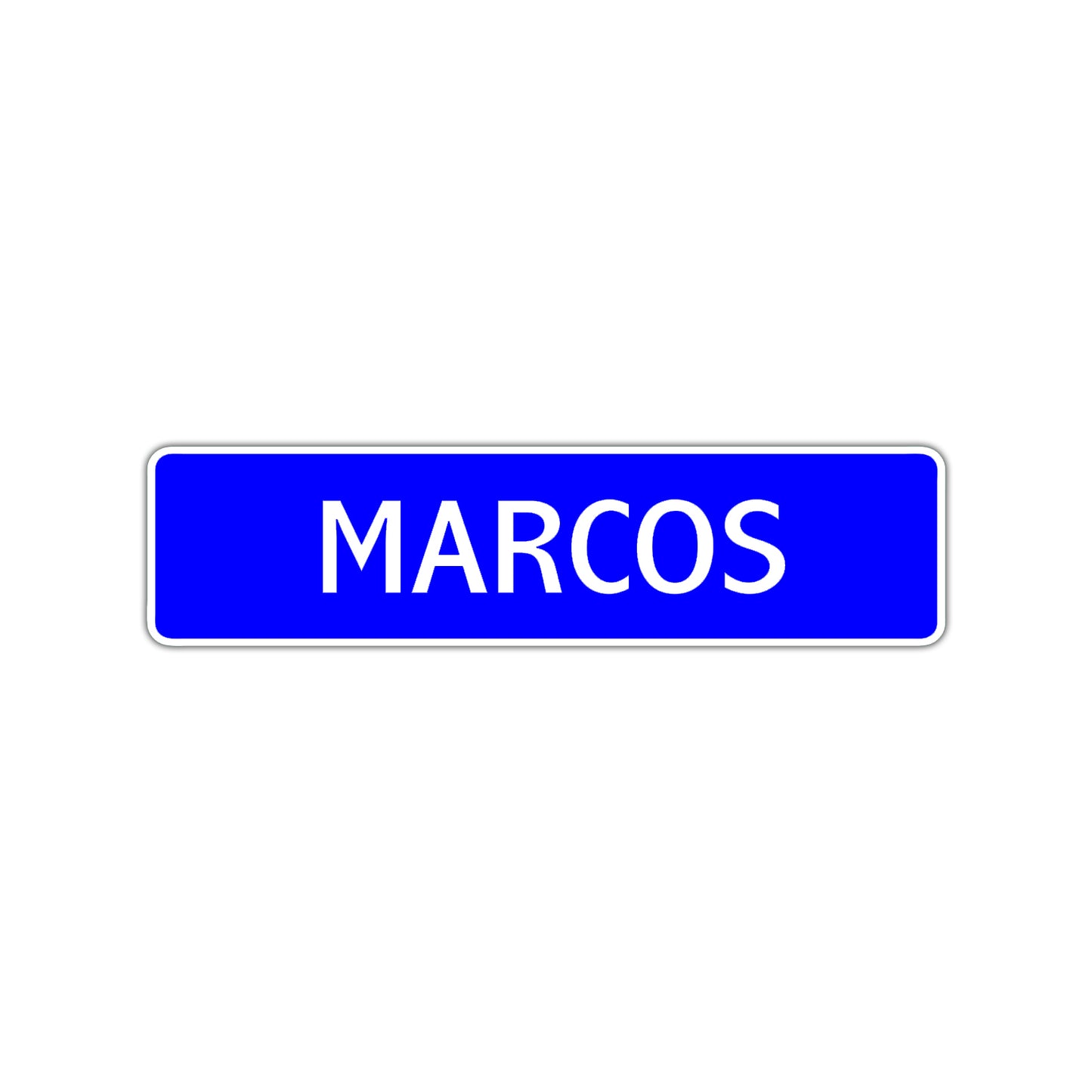 Marcos Street Sign Children Name Room Plate