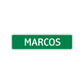 Marcos Street Sign Children Name Room Plate